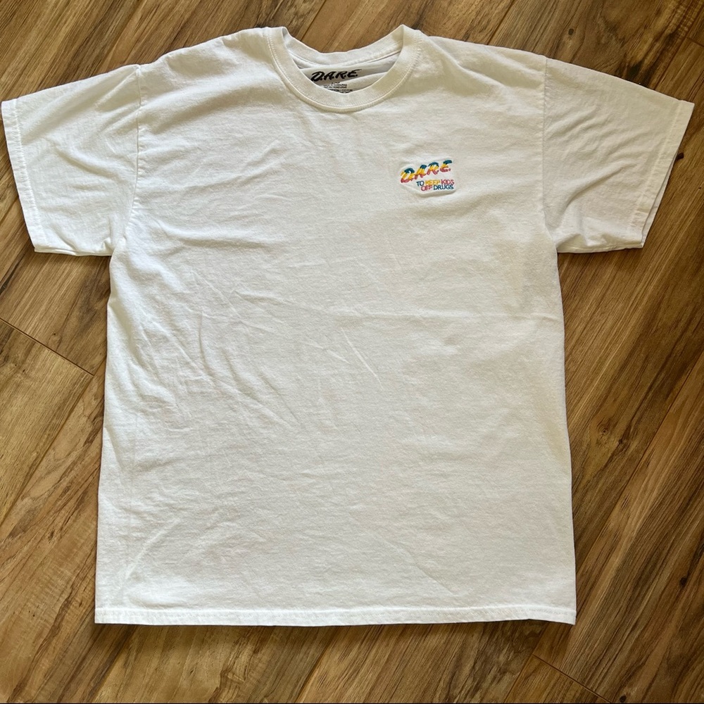 D.A.R.E. White T-Shirt with embroidery